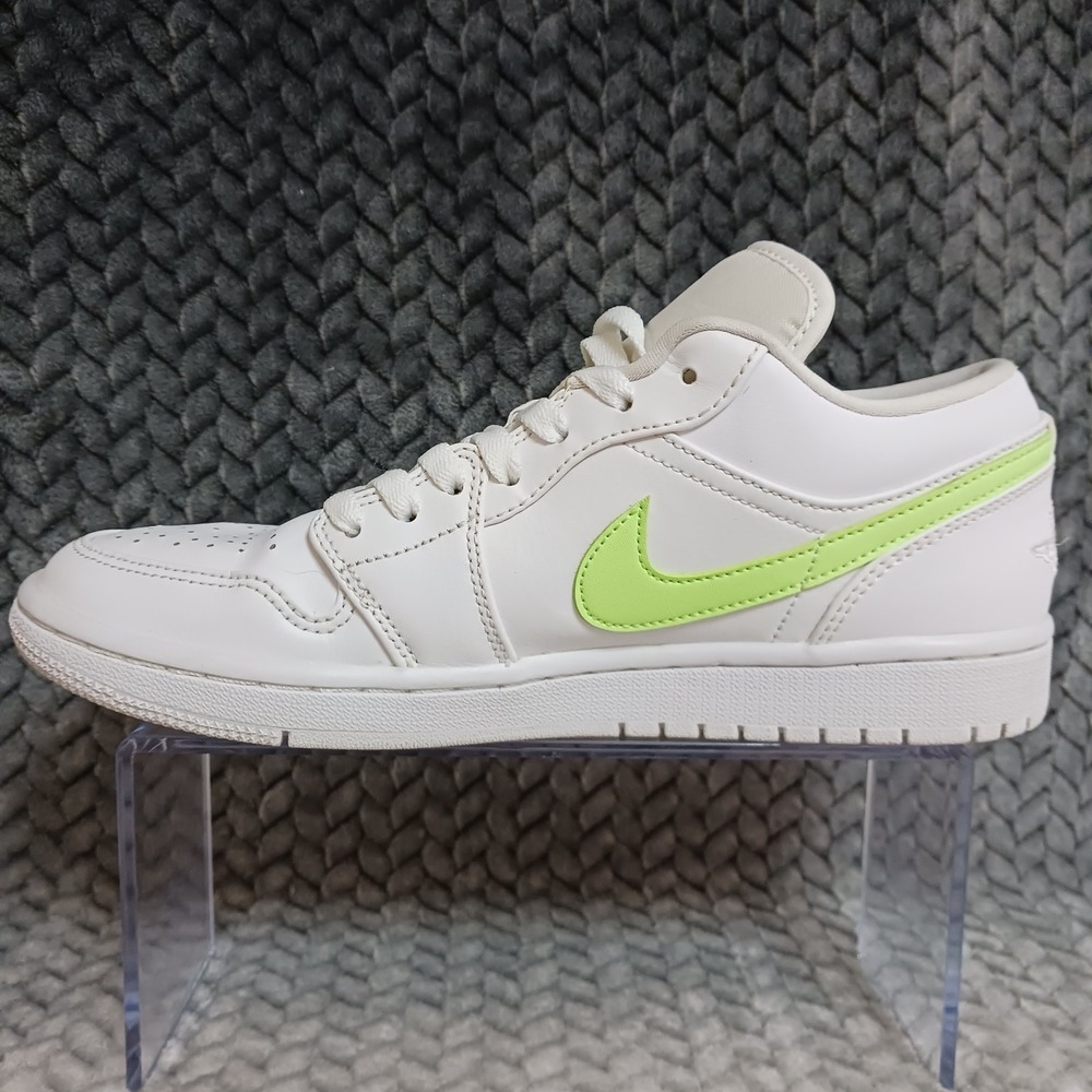 Air Jordan 1 Low White Multi Color Swoosh Men's Sneakers Shoes Size 8 - Picture 9 of 14